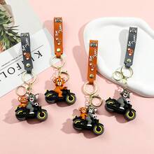 Warner Bros Fashion Tom And Jerry Keychains, Silicone Keychains, Cycling, Tom And Jerry Are Suitable Gifts For Family Members During The School Season - Multicolor - View 2