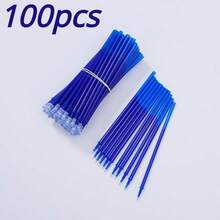 50pcs 0.5mm Erasable Gel Pen Refills - Large Capacity Blue/Black Ink, Washable, Great For School Writing! - Multicolor - View 13