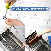 zxOfficemate 91990 anging File Frame Letter Size Adustable 14 to 18-Inces 2 Pack Steelcaja de archivos - Acero - Ver 5