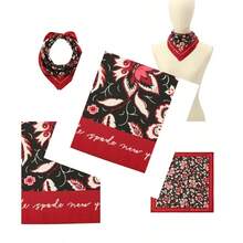 Bonito pañuelo de seda para mujer elegante y ligero accesorio de moda para uso diario -008 - como en la foto - Ver 3