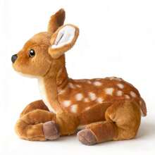 Lying-Down Deer Plush Toy, Soft And Fluffy Stuffed Animal, Suitable For Room Decoration, Car Interior Decoration, Children's Birthday Gift, Valentine's Day Gift, Mother's Day Gift. - 彩色 - 查看 10