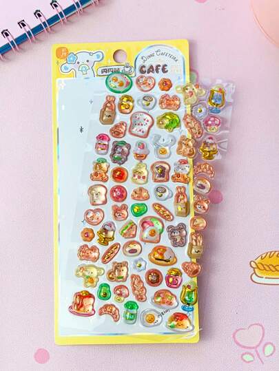 3D Cute Stickers, Exquisite Decorative Stickers, Made Of Sponge And Plastic, Two Styles Available. Can Be Used To Make Sticker Books, Notebooks, Refrigerator Magnets, And Decorate Phone Cases. Also Suitable For Family Gatherings, Birthday Parties, Christmas, And Other Occasions. Recommended As Gifts For Friends And Children.