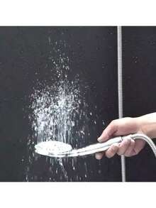 1 Set Handheld Adjustable High Pressure Shower Head With Bracket & Hose, Bathroom Shower Faucet, Bathroom Hardware, Bathroom Accessories, Enjoy Luxurious Bathing Experience - Square - View 9