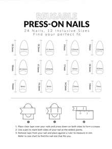 30pcs Short Oval/White Floral Print Cat Eye Full Cover Nail Stickers, Comes With Jelly Glue And Nail File, Suitable For Party & Daily Use, Reusable, Can Enhance Your Elegance Nails Nail Supplies - Multicolor - View 5