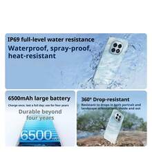 OPPO A6 Plus 5G Unlocked Smartphone | 6500mAh Long-Lasting Battery | 45W Fast Charging | Snapdragon 6 Gen1 Processor | Durable & Scratch-Resistant | Dual SIM 5G Smartphone | Large High-Definition Display | Fast Charging | Multi-Camera Setup | Excellent Value - Black - View 10