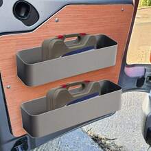 2pcs Durable Plastic Tool Storage Box Suitable For RV, Sturdy Vehicle Storage Container, Wall-Mountable Storage Unit - 2 Pack - View 3