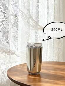 420ml High-Quality Vacuum Insulated Water Bottle, Large Capacity Office Tumbler, Portable Car Cup, Reusable Hot/Cold Drink , Leak-Proof Stainless Steel Mug, Stylish Thermal Cup For Students & Adults, Suitable For Home, School, Office, Party, Camping, Picnic, Great Gift For Friends, Birthday, Christmas, Valentine's Day - Multicolor - View 14