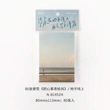 80pcs Memo Notes "Entrust Your Thoughts To The Wind" Series, Artistic Ins Memo Paper, Portable Notebook, Sticky Notes - one-size - View 10