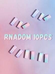 20pcs/10pcs/5pcs Children's Macaron Color Gradient Eraser, With Minimal Dust, Is A Clean And Stain Free Eraser For Art And Painting. It Is A Professional Quality Eraser, Painting Supplies, Sketching Tools, Smooth Eraser, And Durable Material, Making It An Ideal Gift For Children - Multicolor - View 10