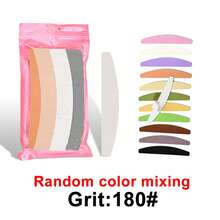 NailShine 10/30/50pcs Replaceable Half-Moon Nail Files, Manicure Sanding Sticks, Sandpaper Nail Files, Reusable & Washable, 80/100/180 Grit - Grey - View 17