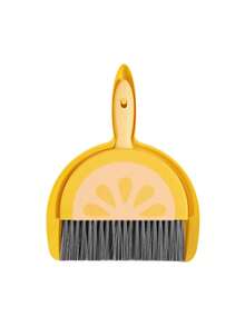 Mini Broom Set, Handheld Dustpan & Brush, Plastic Trash Scoop, Slouchy Person Small Broom, Home Use Mini Broom Dustpan Combination Set, Mini Small Student Desk Cleaning Brush - A - View 11