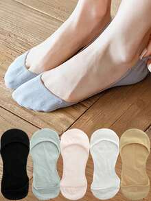 女士隐形夏季薄款透气柔软船袜，低帮无痕袜 - 彩色 - 查看 3