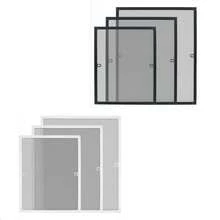 Window Screen, Stretched Frame, Made Of Aluminum And Fiberglass, White/Anthracite Frame - 1PC - View 1