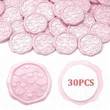 30张可爱云朵彩虹图案蜡封贴纸，自粘信封封口贴纸，适用于婚礼、派对、生日、圣诞节 - 粉色 - TD423 - 查看 11