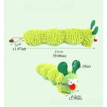 1个可爱猫狗毛绒咀嚼玩具，互动耐用防抓玩具 - 彩色 - 查看 7