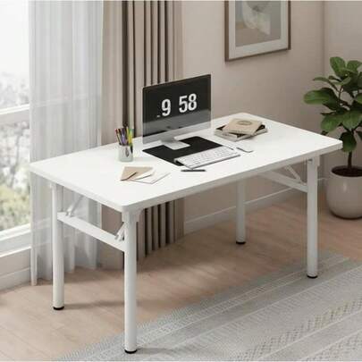 Mesa Plegable, Estación de Trabajo Portátil para Comedor al Aire Libre, Mesa de Metal Gruesa para Picnic y Barbacoa, Adecuada para Puestos de Mercado, Uso Doméstico y Picnics.