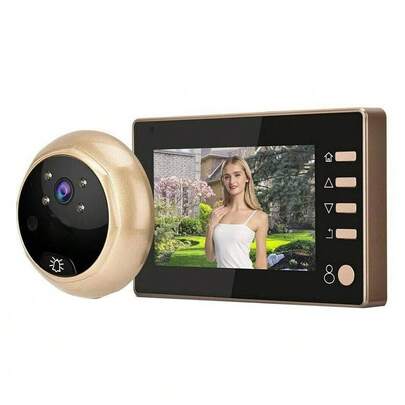 OISE ART STORE Spioncino Elettronico Digitale Porta Campanello Con Monitor 4.3'' Con Fotocamera -