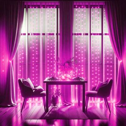 8种模式窗帘灯、花园装饰串灯、节日照明装饰串灯、带遥控器的卧室窗帘灯、生日派对装饰串灯、露营装饰串灯、婚礼派对氛围装饰串灯、花环仙女灯、庭院装饰、墙面装饰、情人节装饰、卧室客厅装饰串灯、晚宴装饰灯