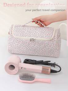 1pc Hair Dryer & Curling Iron Storage Bag, Large Capacity Dust-Proof Hanging Hair Tool Organizer Pouch, Suitable For Travel, Cruise, Dorm, Wedding, Bridesmaid, Mother's Day, Birthday, Friend & Teacher Gifts, Home Decor For Bathroom, Living Room, Bedroom - Multicolor - View 19