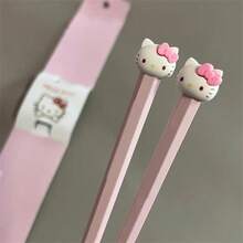 Sanrio 1/Pair Hello Kitty Cinnamon Roll Melody Chopsticks, New Single Set One Person One Chopstick Dish, Melody Split Anti Slip Couple Cartoon High Appearance, Suitable For Family Travel And Catering, Kitchen, Restaurant, Birthday, Wedding, Valentine's Day, New Year Gifts - Multicolor - View 12