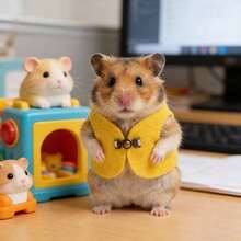 Chalecos de sujeción cálidos para pequeños roedores - Hamsters, osos de peluche y ardillas, equipo para exteriores, suministros para mascotas, accesorios y ropa para animales pequeños - Multicolor - Ver 8