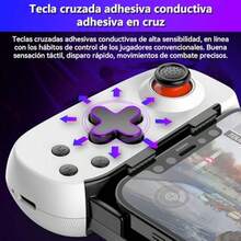 FEISEDY Control para celular inalámbrico Bluetooth extensible Gamepad con vibración y botón TURBO compatible con iPhone Android   y PC - como en la foto - Ver 7