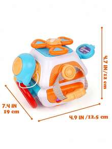 1-6岁儿童忙碌球感官解压玩具，四面和十面抓握旋转益智玩具，培养手眼协调能力，男孩女孩教育礼物 - 彩色 - 查看 4