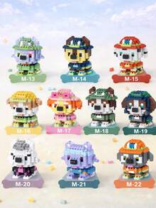 Paw Patrol DIY Mini Dog Building Block Toy For Teens, Pixel Style Animal Figure, Fun Puzzle Gift - Multicolor 3 - View 2