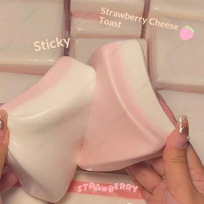 1pc Double-Sided Mochi Cake Squeeze Toy - Stress Relief Squeeze Toy - Soft & Slow Rebound - Vent Toy - Pressure Relief Toy - Squeeze Toy - New TPR Squeeze Toy Birthday Gift - Perfect Gift - Gift (No Watermark On Real Item) (Random Accessories/Random Accessory Color & Style)