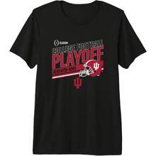 A Hoosiers College Football Playoff Ste 2025 Pm Tri-Blend T-Shirt All Seasons,220g Pure Cotton Single-Sided Printed Crew Neck Short-Sleeved T-Shirt,Unisex Top,Base Layer - Màu 2 - Xem 1