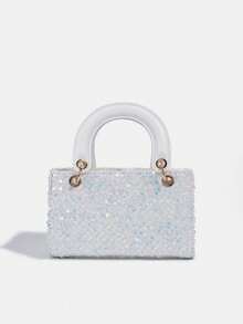 1pc Women's New Fashion Sequin Elegant Handbag, High-End Shoulder Crossbody Bag, Chain Bag, Coin Purse, Wallet, Mother-Daughter Matching Bag, Clutch, Evening Bag, Suitable For Daily Use, Party, Travel, Ideal Gift - Multicolor - View 31