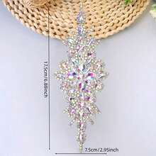 Crystal Glass Diamond High-End Handmade Rhinestone Sticker, Bridal Waist Belt, Hot Melt Glue Diamond Sticker, Wedding Decoration, Bridal Accessories, DIY Craft Supplies - Multicolor - View 9