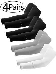Ống tay áo (4 đôi/1 đôi) cho nam nữ, chống tia UV, giữ ấm cánh tay, che hình xăm, dùng cho thể thao, chơi golf và làm mát. - Nhiều màu - Xem 8