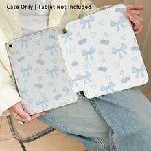 1个亚克力水晶彩绘平板电脑保护套，带支架，适用于华为、红米、OPPO、vivo、苹果等品牌，可折叠防弯折，硅胶加固边角，自动唤醒/睡眠功能，内置笔槽，多角度可折叠支架 - 完美日常保护，节日送礼佳品 - 彩色 - 查看 6