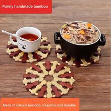 Heat Insulation Pad, Bowl Mat, Table Mat, Cup Mat, Pot Pad, Plate Pad, Bamboo Mat, Heatproof And Heat-Resistant Dining Mat For Home Use - Multicolor - View 2