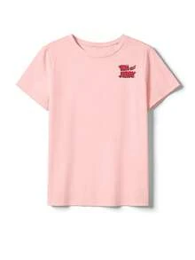 SHEIN X Tom & Jerry Women's Cute Round Neck Top - Comfortable Casual Sporty Style, Suitable For Daily Wear - Tender Pink - View 2