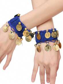 1 قطعة زي رقص البطن للنساء، تنورة من شبكة معدنية مع مجوهرات للجسم، مناسبة للأداء على المسرح، بأسلوب بوهيمي، للصيف والخريف وأعياد الهالوين وغيرها من المناسبات - متعدد الألوان - مشاهدة 21