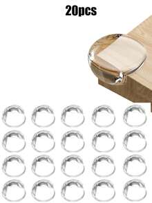 40个/30个/20个/10个装婴儿桌角保护垫，两种形状可选，保护宝宝免受尖锐边缘伤害。透明桌角保护垫，婴儿桌角保护垫，以及桌角和尖锐边缘的保护垫。 - 彩色 - 查看 14
