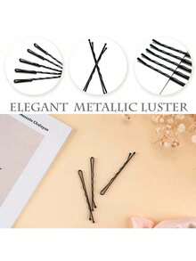 500/300/200/100/50 件装发夹套装，结实耐用的发夹，适合女性和美发沙龙使用，可用作礼物、礼品、圣诞袜填充物、女士礼物、成人圣诞袜填充物、发饰、女士配饰、圣诞袜填充物、成人礼物发饰、发饰、创意女士礼物、美容圣诞袜填充物、女士礼物优雅爪夹 - 黑色 - 查看 6