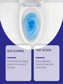jakehoe 1 Botella de 120ML Limpiador de espuma para inodoro, elimina olores, manchas y acumulación de ácido úrico, limpieza profunda para el inodoro, mantiene el inodoro fresco y desinfectado, entrega aleatoria de versiones nuevas y antiguas - Líquido - Ver 4