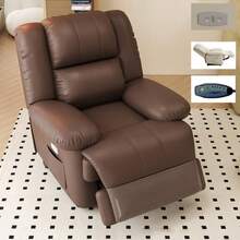 Silla reclinable de roca ergonómica giratoria eléctrica con vibración - Negro - Ver 6