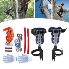 ZhdnBhnos Tree Climbing Spike Set - Adjustable Tree Climbing Gear With Spike Tool - Variant,4 - View 7
