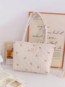 1 chiếc túi tote in hình trái tim, dung tích lớn, thời trang, thích hợp cho du lịch, đựng mỹ phẩm, văn phòng phẩm, đồ điện tử, đồ trang trí nhà cửa, món quà tuyệt vời cho mẹ, y tá, sinh viên. - Nhiều màu - Xem 15