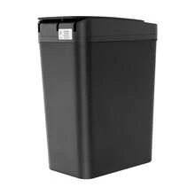 SHIOUCY 12L Automatischer Mülleimer, Intelligenter Bewegungssensor windeleimer Papierkorb, Automatik Touchless Smart safe Mülleimer, Bewegungssensor-Mülleimer für Küche und Büro und Bad und Küche, No Noise mit Deckel ABS Kunststoff (Schwarz) - Schwarz - Übersicht 6