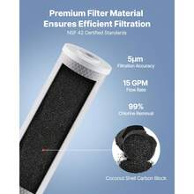 Water Filter Cartridges - Bloc Kohle CTO 115 x 507 mm (2 pièces) - Voir 3