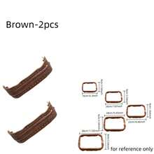 1/2 pièces Sac DIY Bouche carrée Bordure dorée  PU, Augmente la position des trous de couture, Convient pour les charnières de matériel de bagages, les supports de sac nuage, les clips de bouche de sac tressé, les clips de sac à main, la production de portefeuille DIY, Multifonctionnel - Multicolore - Voir 40