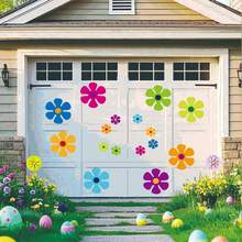 8+8pcs 8X4inch 8X2.2inch Sunflower Magnetic Stickers, Outdoor Activities, Car Fridge Cute Flowers, Strong Magnets, Holiday Carnival - 16 - View 2