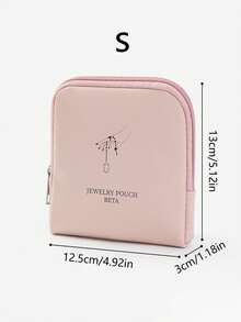 1pc Jewelry Storage Bag PU Portable Multi Layer Necklace Ring Bag Compact Large Capacity Multi Functional Jewelry Lipstick Sorting Bag - Multicolor - View 17