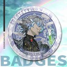 2个动漫反光双闪波霸奶茶金属徽章 - 彩色 - 查看 2