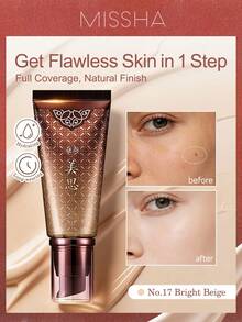 Missha [50毫升] MEISI 卓宝阳BB霜 | 多效合一：粉底、保湿、防晒 | 提亮肤色、遮瑕、补水 - No.17 Bright Beige - 查看 1